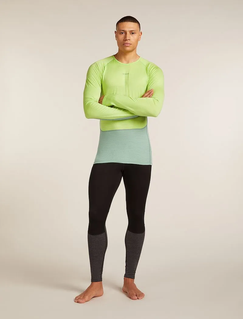 Icebreaker Merino 200 ZoneKnit™ Long Sleeve Crew Thermal Top - Man - Seaglass/peridot - Size M sold by Icebreaker product image thumbnail 3