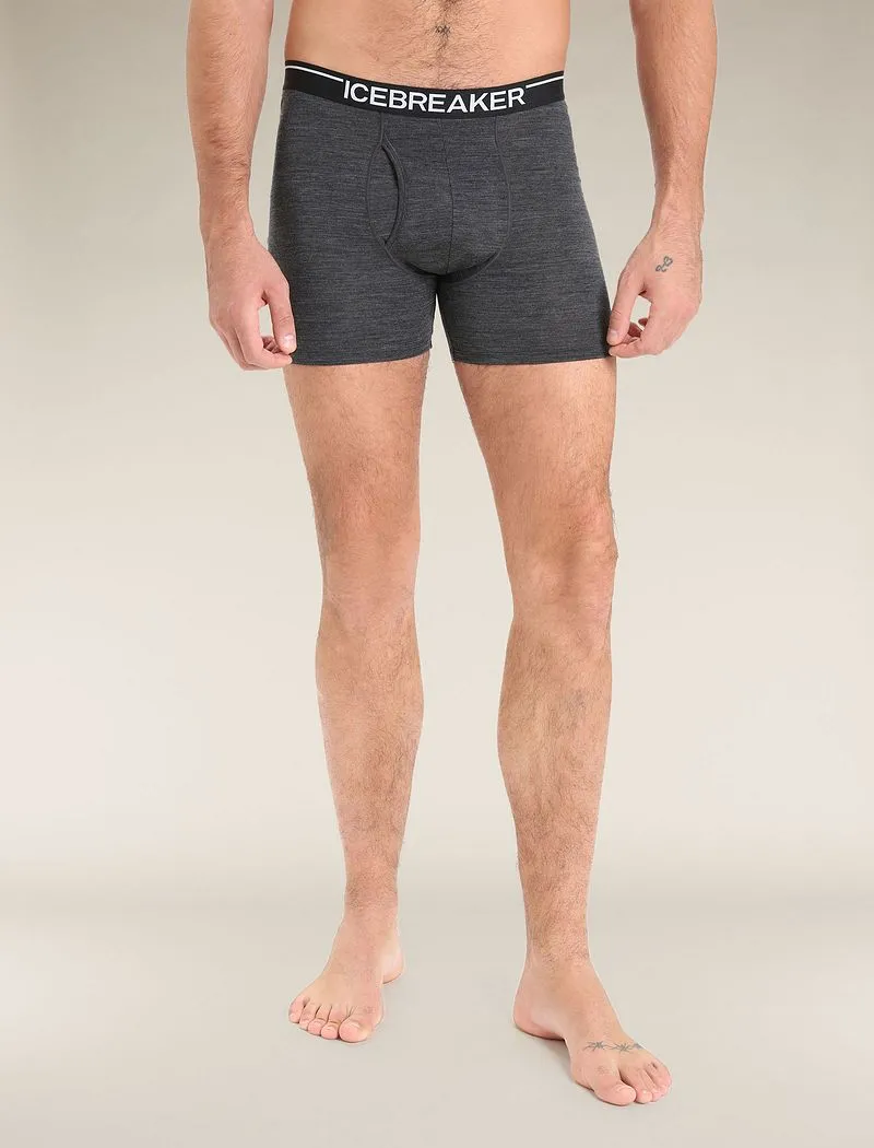 Icebreaker Merino 150 Anatomica Boxers wFly - Man - Jet Heather - Size XL sold by Icebreaker