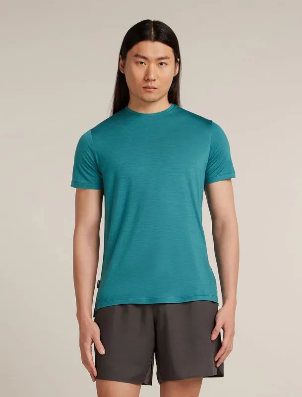 Icebreaker Merino Blend 125 Cool-Lite™ Sphere Short Sleeve T-Shirt - Man - Topaz - Size XXL sold by Icebreaker