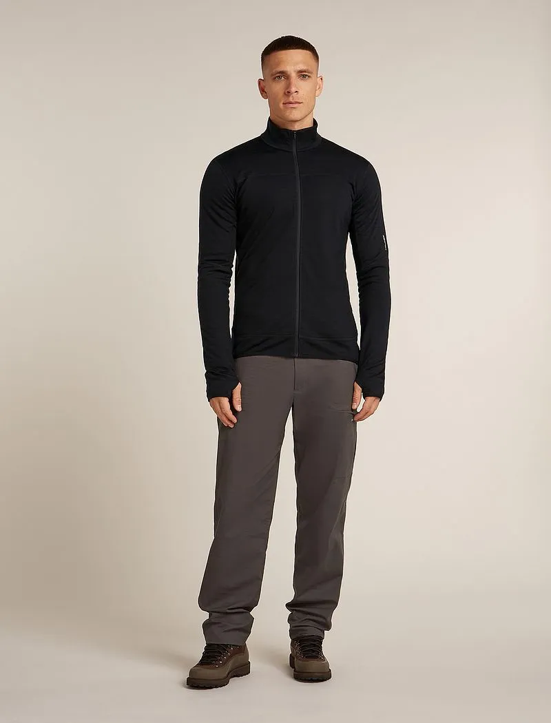 Icebreaker Merino Blend 300 RealFleece™ Descender Long Sleeve Zip Jacket - Man - Black - Size L sold by Icebreaker product image thumbnail 3