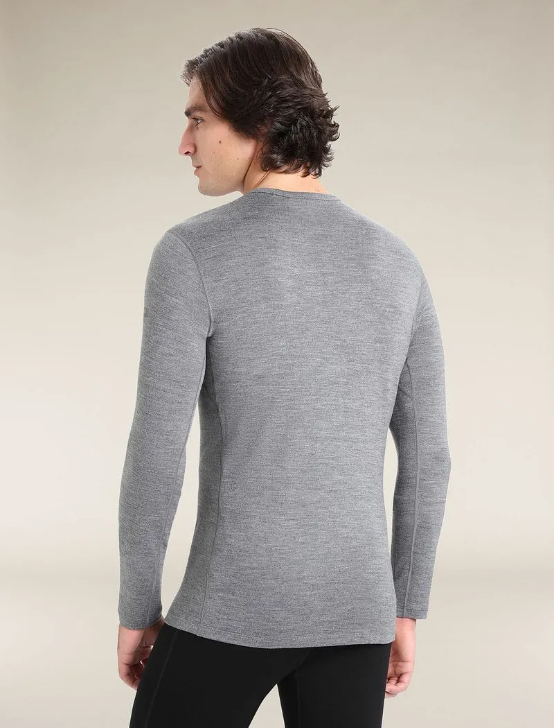Icebreaker Merino 260 Tech Long Sleeve Crew Thermal Top - Man - Gritstone Heather - Size XXXL sold by Icebreaker product image thumbnail 2