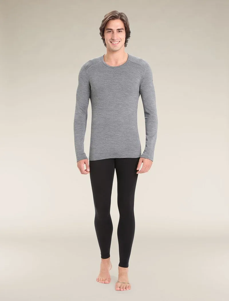 Icebreaker Merino 260 Tech Long Sleeve Crew Thermal Top - Man - Gritstone Heather - Size XXXL sold by Icebreaker product image thumbnail 3