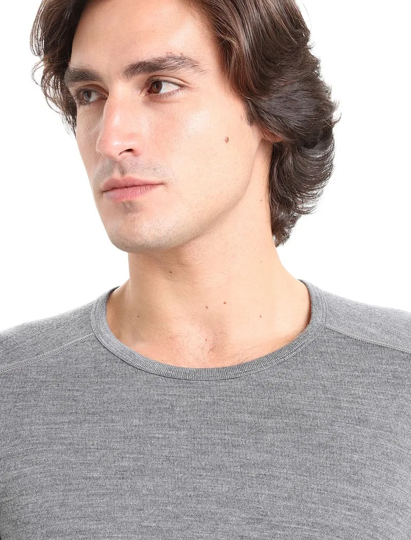 Icebreaker Merino 260 Tech Long Sleeve Crew Thermal Top - Man - Gritstone Heather - Size XXXL sold by Icebreaker product image thumbnail 4