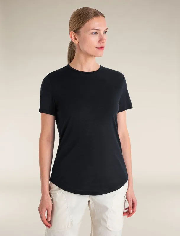 Icebreaker Merino Blend 125 Cool-Lite™ Sphere Short Sleeve T-Shirt - Woman - Black - Size S sold by Icebreaker