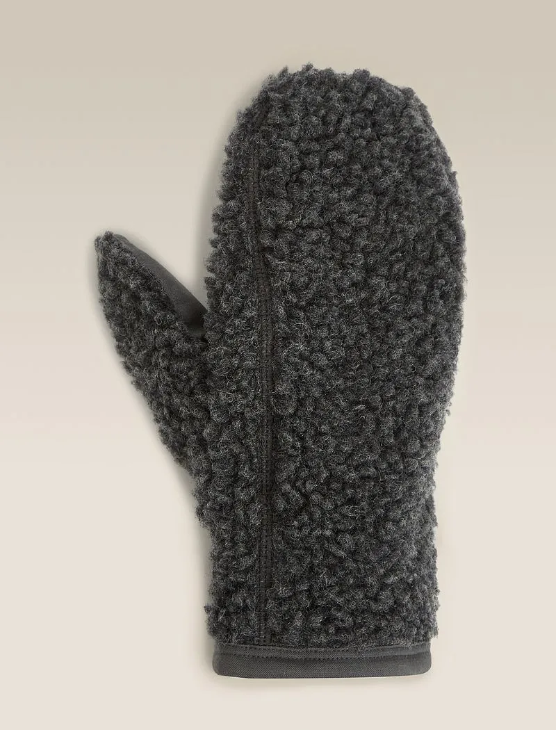Icebreaker Merino Blend 960 RealFleece™ High Pile Mittens - Jet Hthr/obsidian - Size S sold by Icebreaker