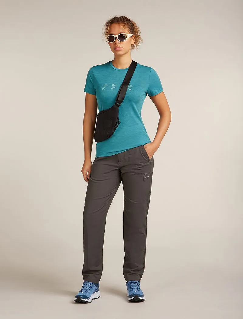 Icebreaker Merino 150 Tech Lite Short Sleeve T-Shirt Snow Day - Woman - Topaz - Size XL sold by Icebreaker product image thumbnail 4