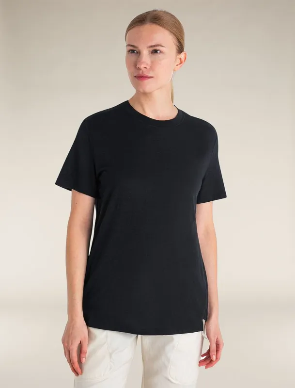 Icebreaker Merino 150 Tech Lite Short Sleeve Relaxed T-Shirt - Woman - Black - Size XS sold by Icebreaker