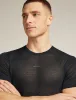 Icebreaker Merino Blend 75 Cool-Lite™ Featherlight™ Short Sleeve T-Shirt - Man - Black - Size M sold by Icebreaker