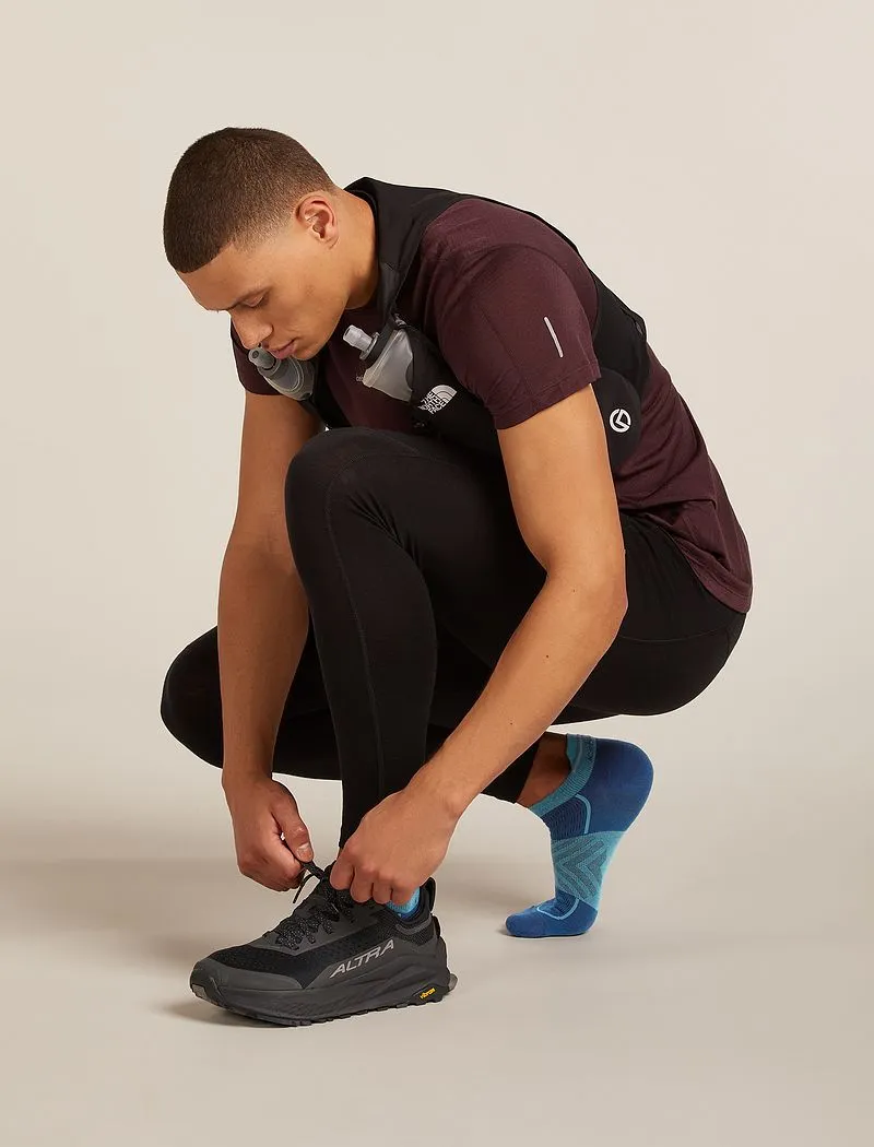 Icebreaker Merino Blend Run+ Ultralight Micro Socks - Man - Atlantis/topaz - Size M sold by Icebreaker