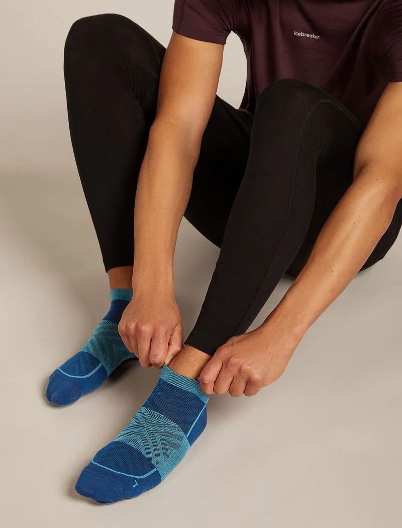Icebreaker Merino Blend Run+ Ultralight Micro Socks - Man - Atlantis/topaz - Size M sold by Icebreaker product image thumbnail 3