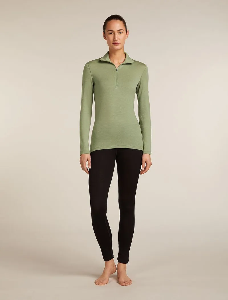 Icebreaker Merino 260 Tech Long Sleeve Half Zip Thermal Top - Woman - Lichen - Size M sold by Icebreaker product image thumbnail 3