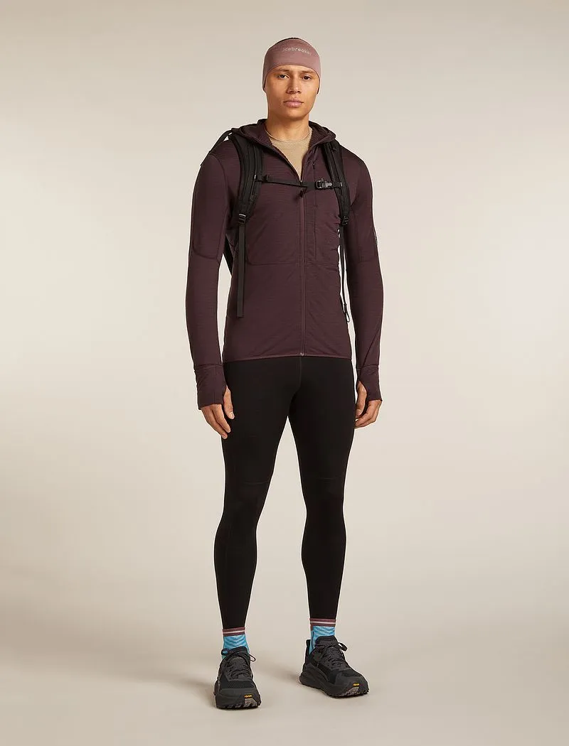 Icebreaker Merino Blend 200 Realfleece™ Descender Long Sleeve Zip Hoodie - Man - Java - Size M sold by Icebreaker product image thumbnail 4