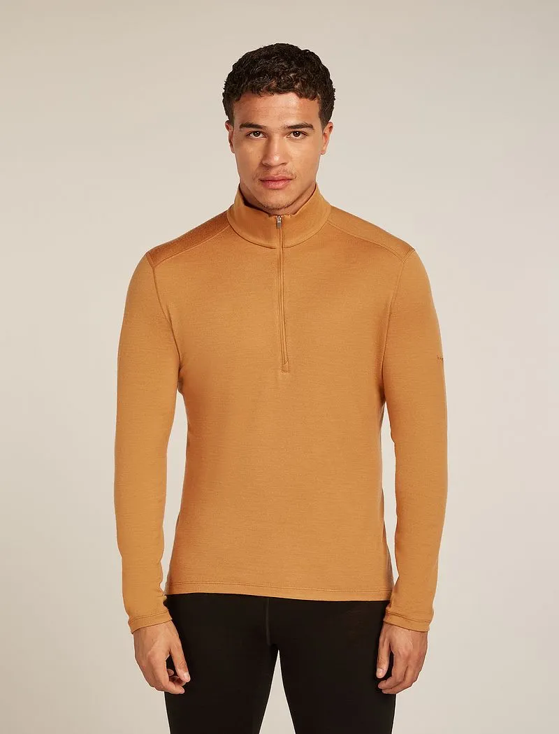 Icebreaker Merino 260 Tech Long Sleeve Half Zip Thermal Top - Man - Trail - Size L sold by Icebreaker