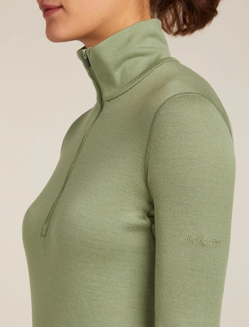 Icebreaker Merino 260 Tech Long Sleeve Half Zip Thermal Top - Woman - Lichen - Size S sold by Icebreaker product image thumbnail 5
