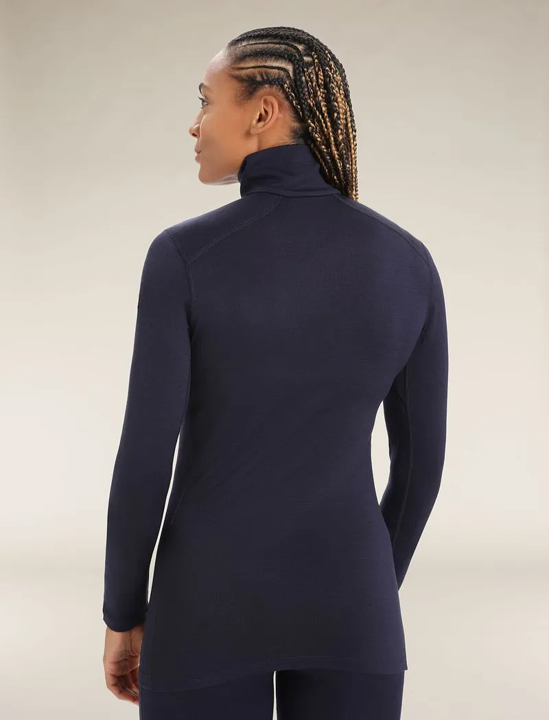 Icebreaker Merino 260 Tech Long Sleeve Half Zip Thermal Top - Woman - Midnight Navy - Size M sold by Icebreaker product image thumbnail 2