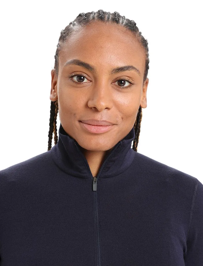 Icebreaker Merino 260 Tech Long Sleeve Half Zip Thermal Top - Woman - Midnight Navy - Size M sold by Icebreaker product image thumbnail 4