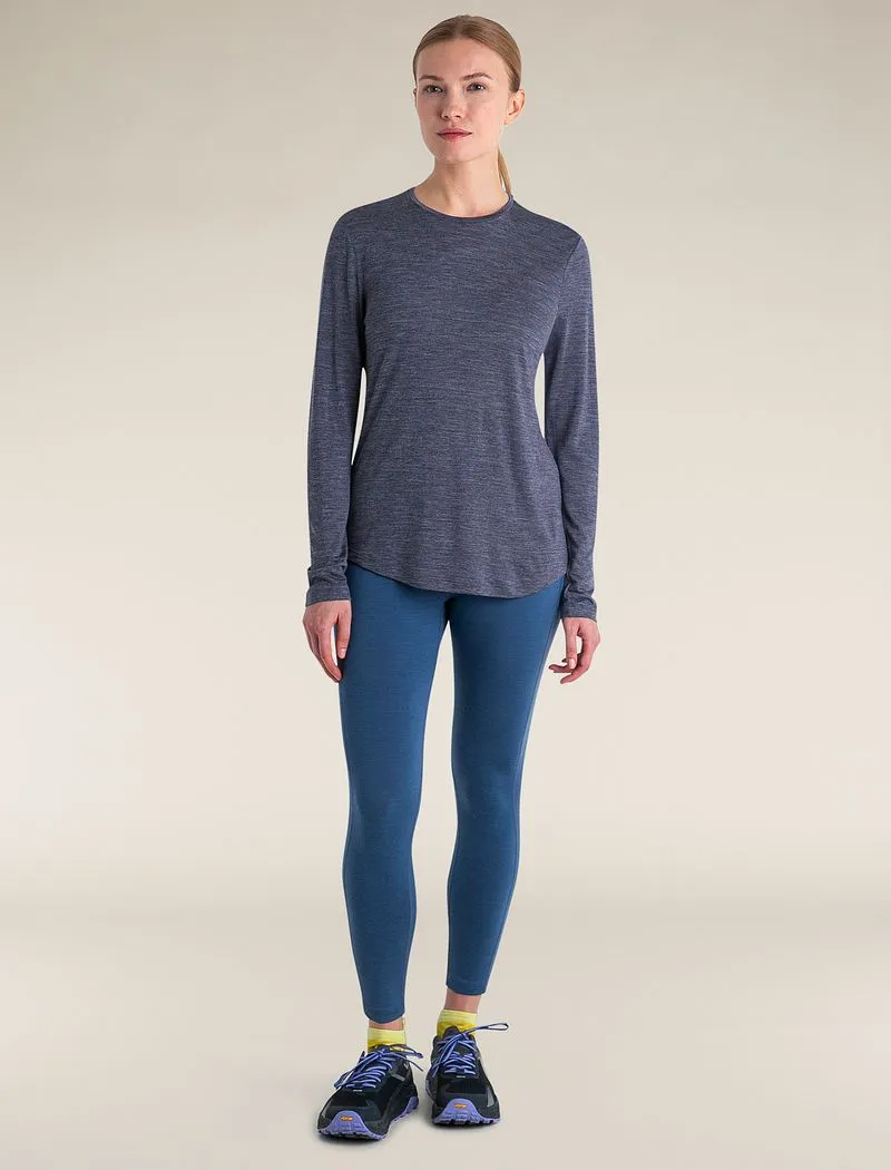 Icebreaker Merino Blend 125 Cool-Lite™ Sphere Long Sleeve T-Shirt - Woman - Midnight Navy Heather - Size XS sold by Icebreaker product image thumbnail 3