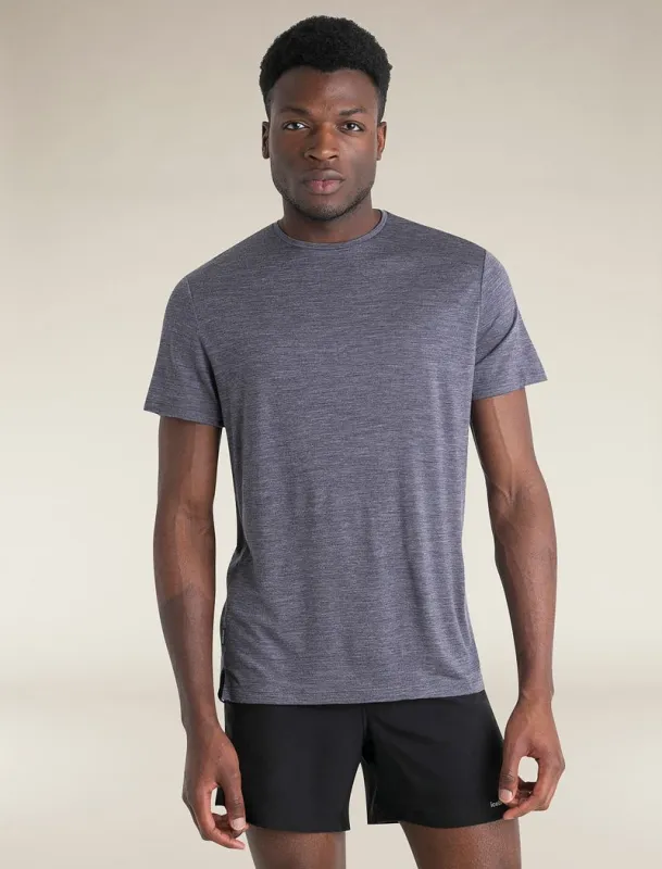 Icebreaker Merino Blend 125 Cool-Lite™ Sphere Short Sleeve T-Shirt - Man - Midnight Navy Heather - Size L sold by Icebreaker