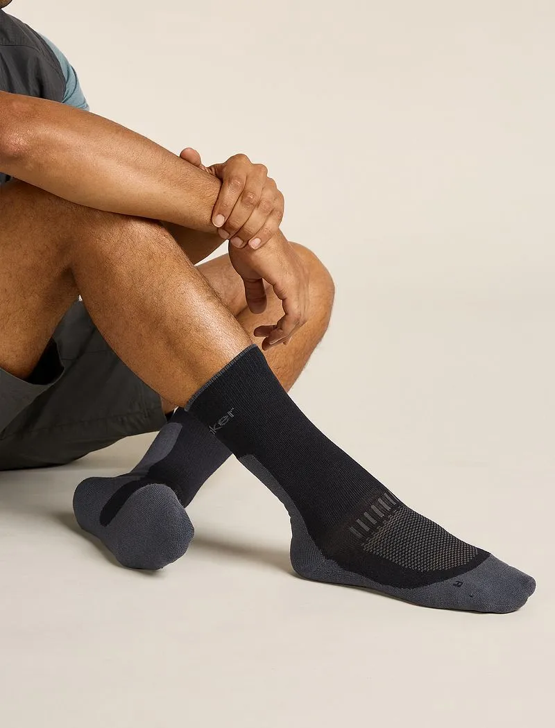 Icebreaker Merino Hike+ Light Crew Socks - Man - Black/obsidian - Size M sold by Icebreaker product image thumbnail 3