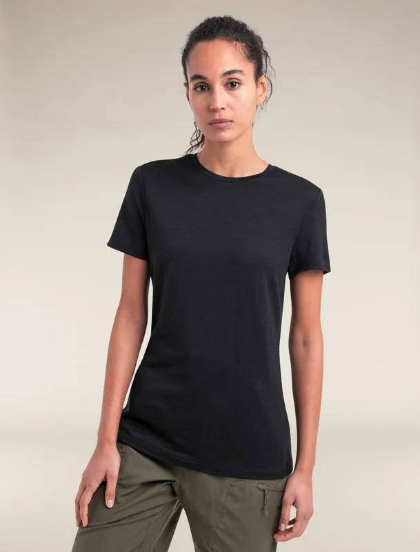 Icebreaker Merino 150 Tech Lite Short Sleeve T-Shirt - Woman - Black - Size S sold by Icebreaker