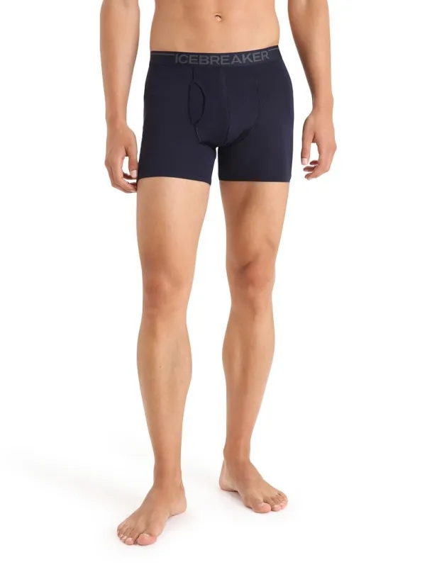 Icebreaker Merino 150 Anatomica Boxers wFly - Man - Midnight Navy - Size M sold by Icebreaker