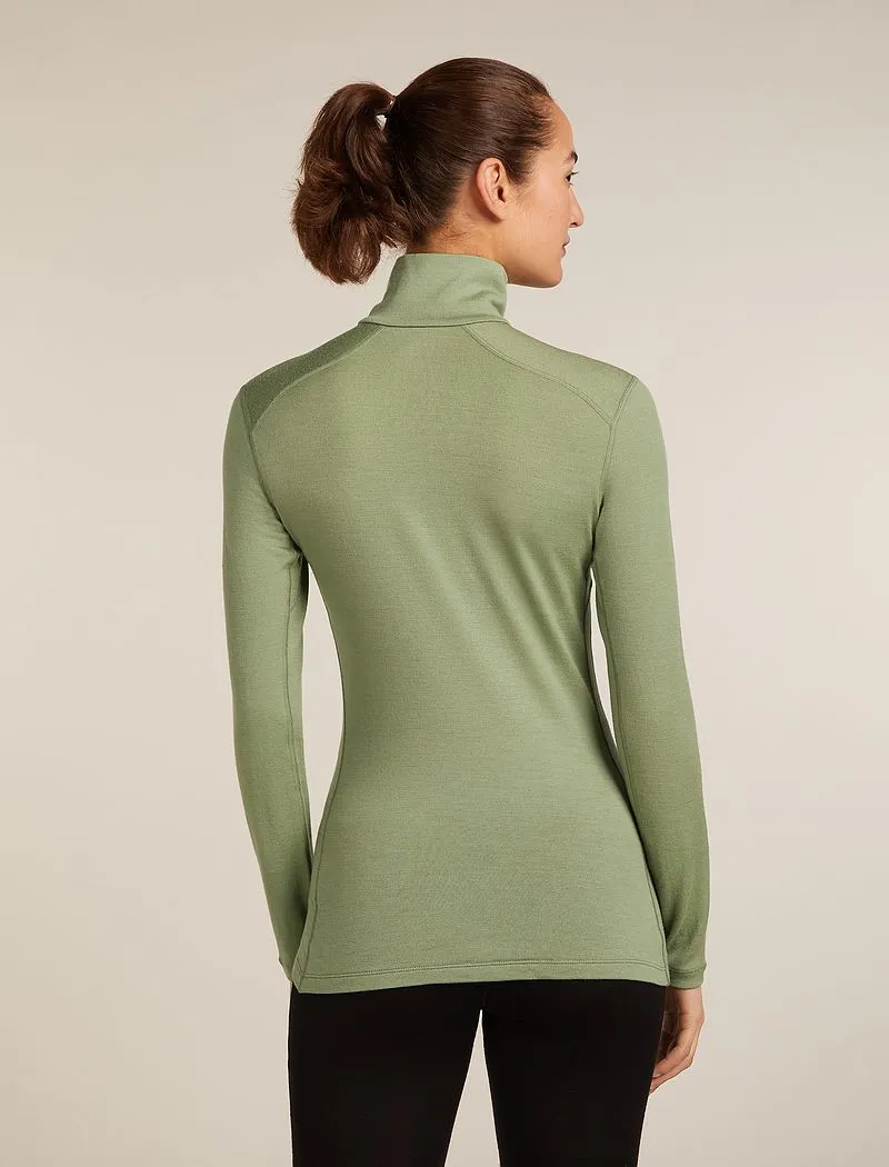 Icebreaker Merino 260 Tech Long Sleeve Half Zip Thermal Top - Woman - Lichen - Size L sold by Icebreaker product image thumbnail 2