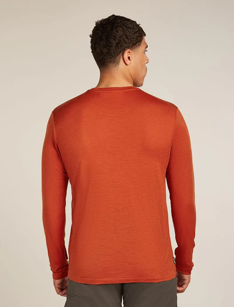 Icebreaker Merino 150 Tech Lite Long Sleeve T-Shirt Rainer Ridge - Man - Agate - Size M sold by Icebreaker product image thumbnail 2