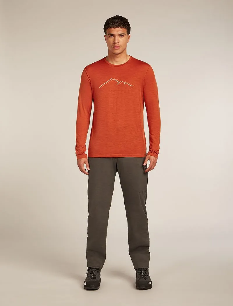 Icebreaker Merino 150 Tech Lite Long Sleeve T-Shirt Rainer Ridge - Man - Agate - Size M sold by Icebreaker product image thumbnail 3