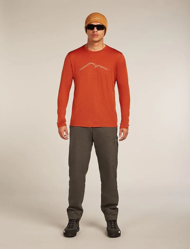 Icebreaker Merino 150 Tech Lite Long Sleeve T-Shirt Rainer Ridge - Man - Agate - Size M sold by Icebreaker product image thumbnail 4