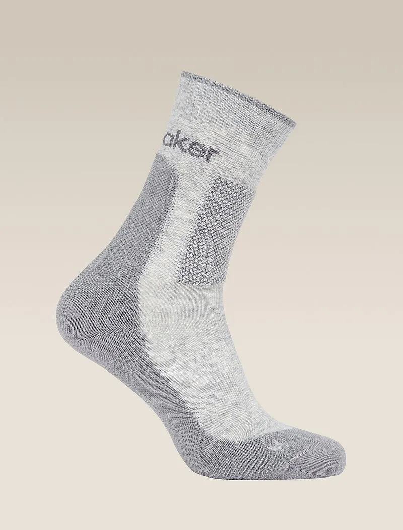 Icebreaker Merino Hike+ Medium Crew Socks - Man - Blizzard Hthr/alloy - Size XL sold by Icebreaker product image thumbnail 2