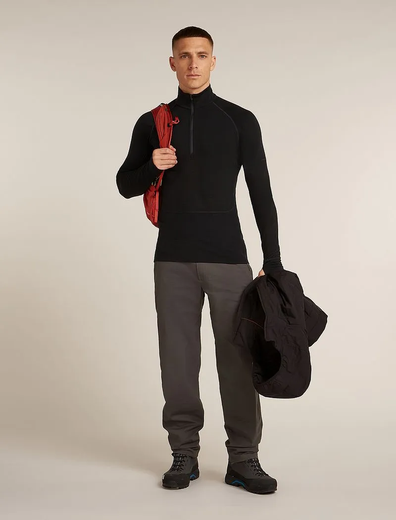 Icebreaker Merino 200 ZoneKnit™ Long Sleeve Half Zip Thermal Top - Man - Black - Size XL sold by Icebreaker product image thumbnail 4