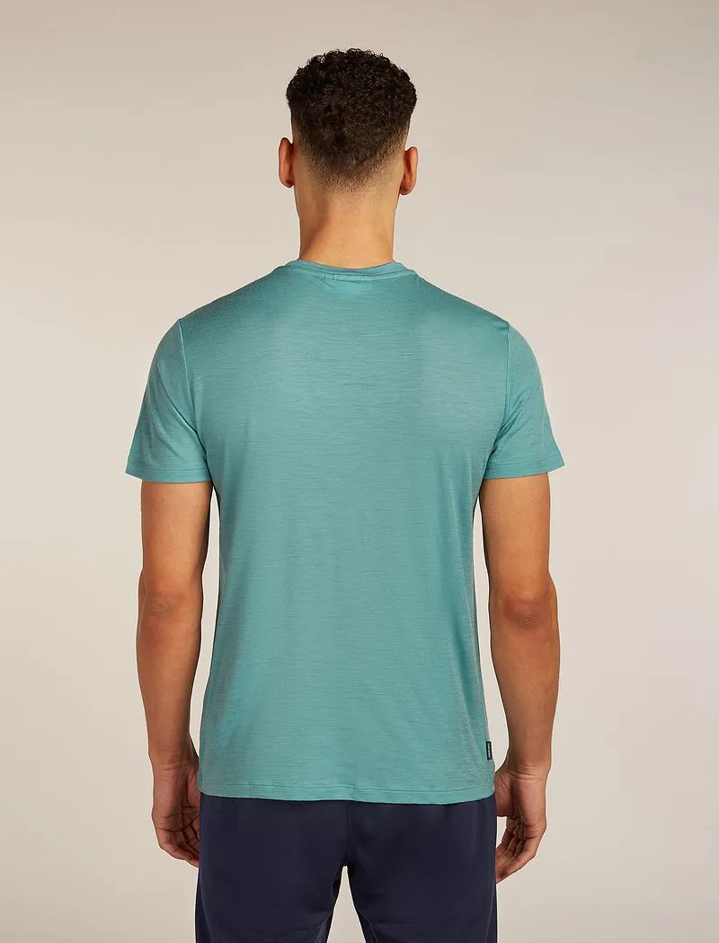 Icebreaker Merino 150 Tech Lite Short Sleeve T-Shirt IB Wordmark - Man - Hydro - Size S sold by Icebreaker product image thumbnail 2