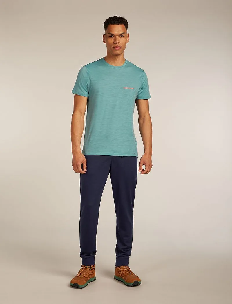 Icebreaker Merino 150 Tech Lite Short Sleeve T-Shirt IB Wordmark - Man - Hydro - Size S sold by Icebreaker product image thumbnail 3