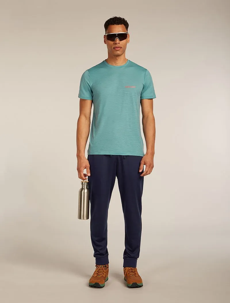 Icebreaker Merino 150 Tech Lite Short Sleeve T-Shirt IB Wordmark - Man - Hydro - Size S sold by Icebreaker product image thumbnail 4