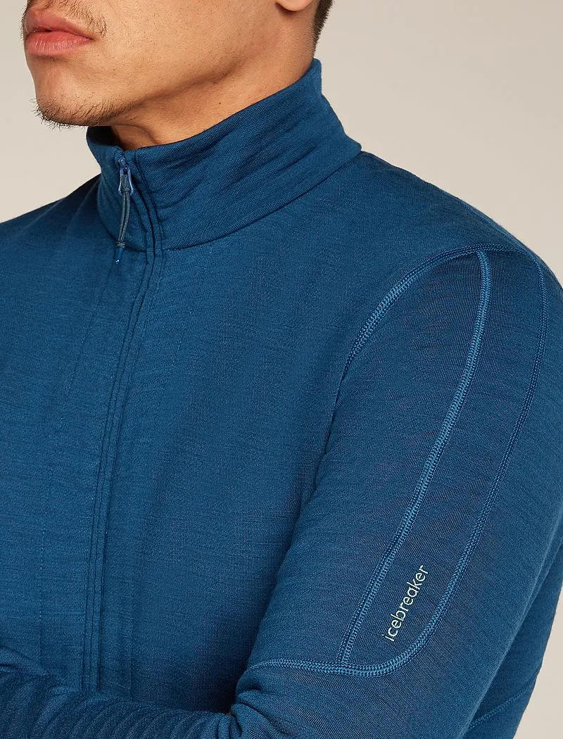 Icebreaker Merino 400 RealFleece™ Descender Long Sleeve Zip Jacket - Man - Atlantis - Size S sold by Icebreaker product image thumbnail 5