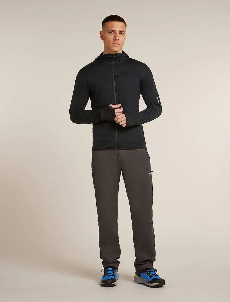 Icebreaker Merino Blend 300 RealFleece™ Descender Long Sleeve Zip Hoodie - Man - Black - Size S sold by Icebreaker product image thumbnail 3