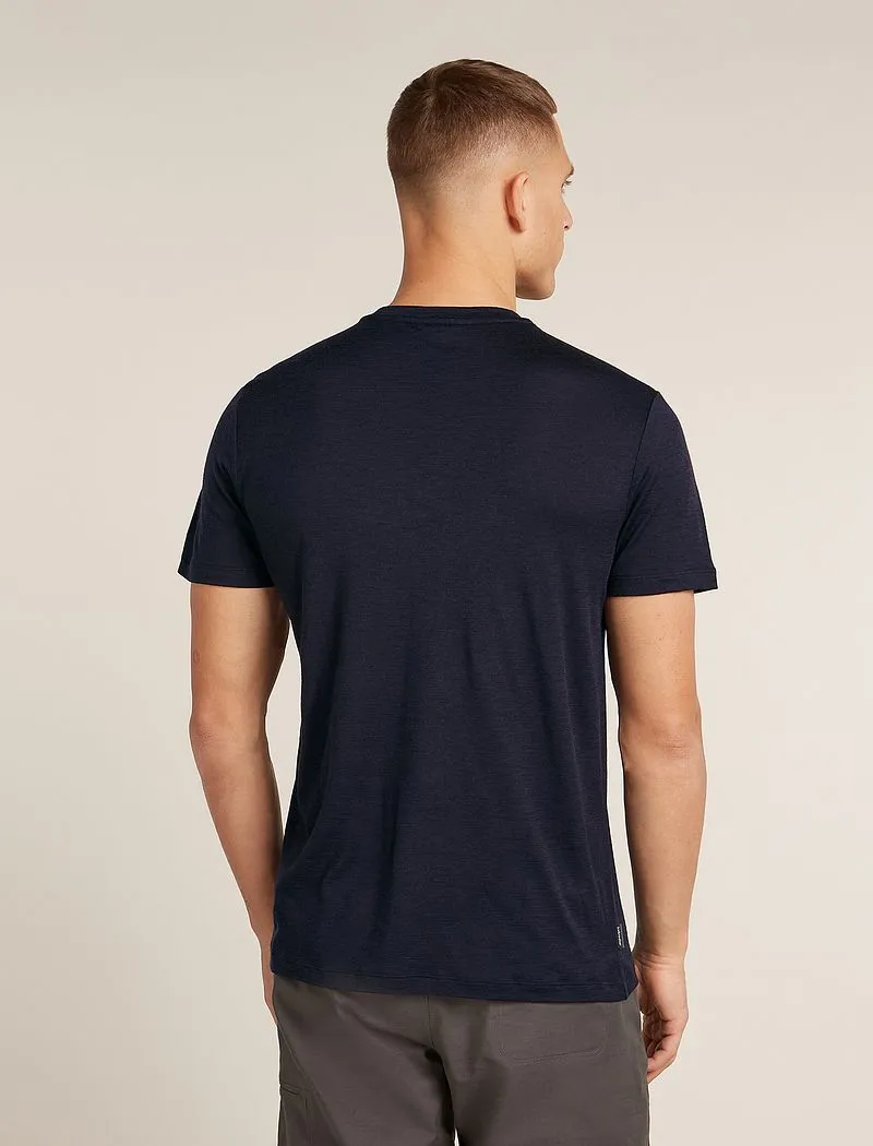 Icebreaker Merino 150 Tech Lite Short Sleeve T-Shirt IB Wordmark - Man - Midnight Navy - Size XL sold by Icebreaker product image thumbnail 2