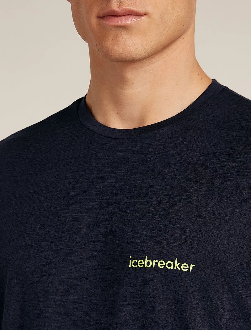Icebreaker Merino 150 Tech Lite Short Sleeve T-Shirt IB Wordmark - Man - Midnight Navy - Size XL sold by Icebreaker product image thumbnail 5