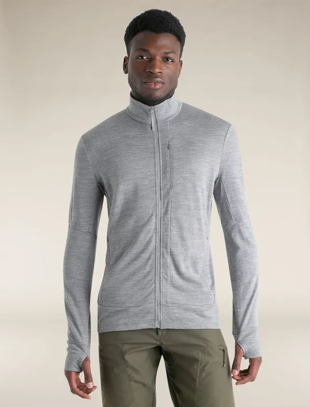 Icebreaker Merino 260 Quantum Long Sleeve Zip Jacket - Man - Metro Heather - Size S sold by Icebreaker