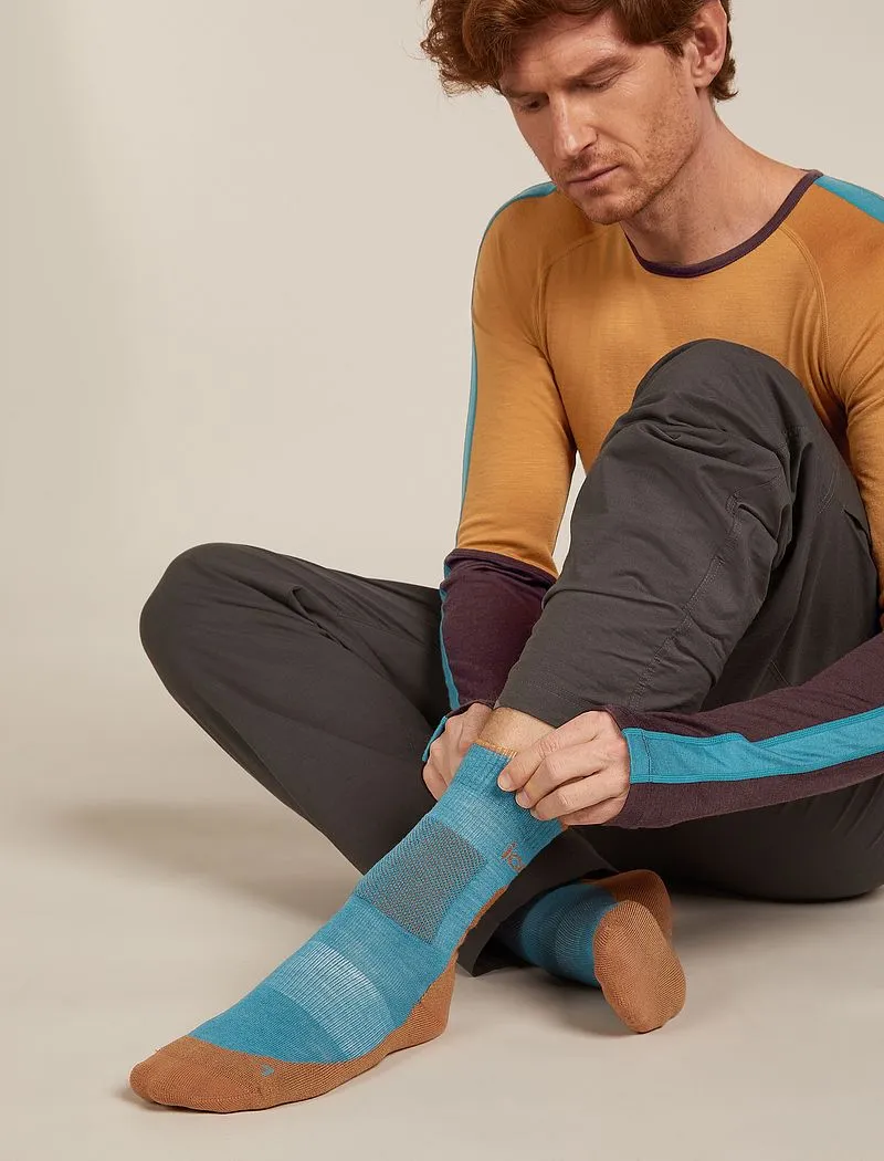 Icebreaker Merino Hike+ Medium Crew Socks - Man - Topaz/trail - Size L sold by Icebreaker product image thumbnail 3