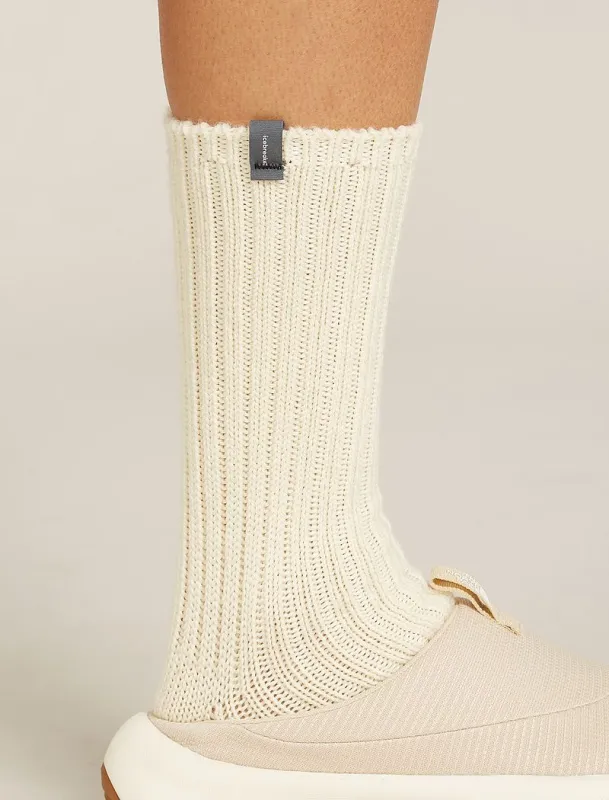 Icebreaker Merino Ski Lodge Crew Socks - Man - Undyed - Size SM sold by Icebreaker