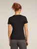 Icebreaker Merino 150 Tech Lite Short Sleeve T-Shirt Snow Day - Woman - Black - Size XL sold by Icebreaker