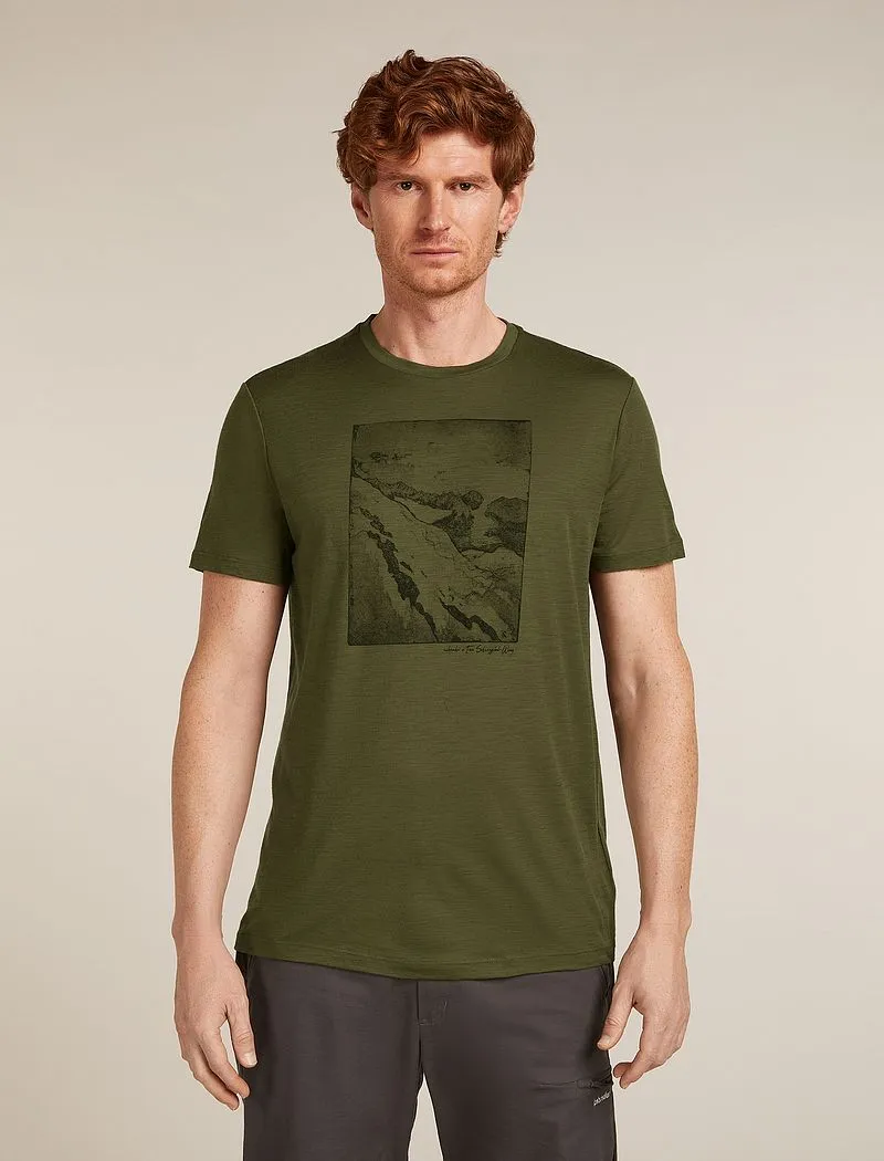Icebreaker Merino 150 Tech Lite Short Sleeve T-Shirt Summit - Man - Loden - Size L sold by Icebreaker