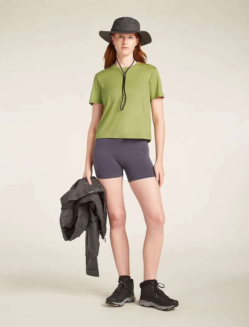 Icebreaker Merino 150 Tech Lite Short Sleeve Crop T-Shirt - Woman - Olive - Size XS sold by Icebreaker product image thumbnail 4