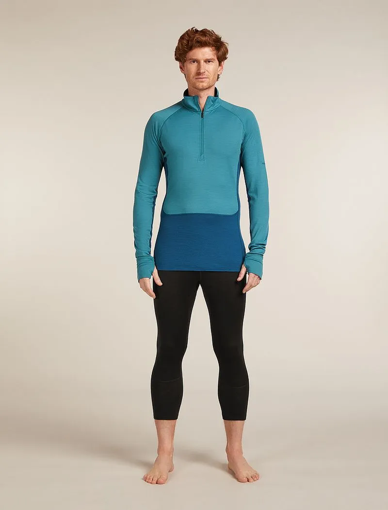Icebreaker Merino 200 ZoneKnit™ Long Sleeve Half Zip Thermal Top - Man - Atlantis/topaz - Size S sold by Icebreaker product image thumbnail 3