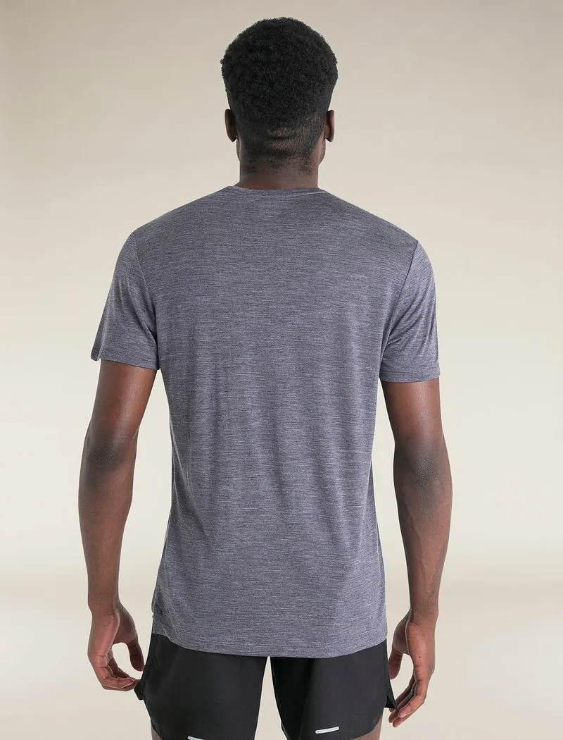 Icebreaker Merino Blend 125 Cool-Lite™ Sphere Short Sleeve T-Shirt - Man - Midnight Navy Heather - Size M sold by Icebreaker product image thumbnail 2