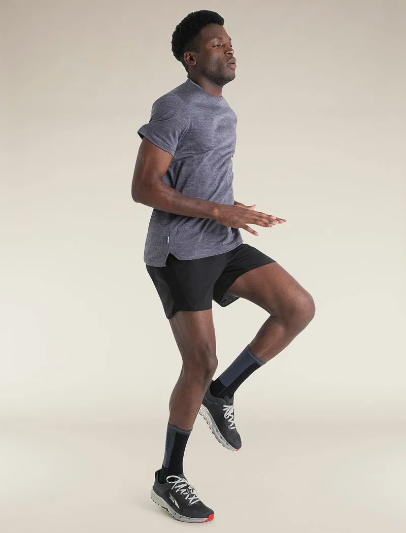 Icebreaker Merino Blend 125 Cool-Lite™ Sphere Short Sleeve T-Shirt - Man - Midnight Navy Heather - Size M sold by Icebreaker product image thumbnail 4