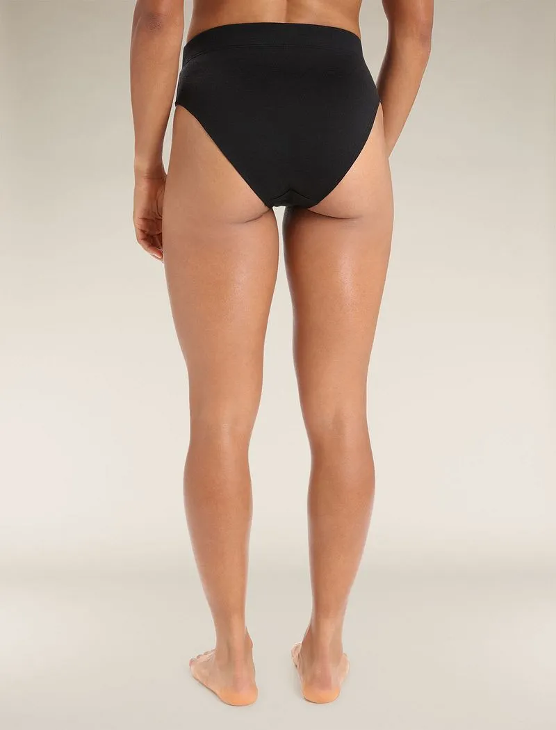 Icebreaker Queens High Cut Brief - Woman - Black - Size XS sold by Icebreaker product image thumbnail 2