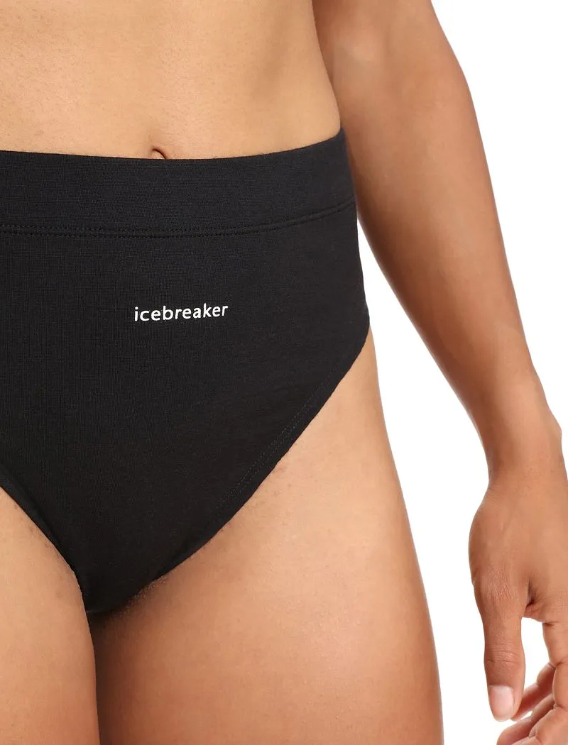 Icebreaker Queens High Cut Brief - Woman - Black - Size XS sold by Icebreaker product image thumbnail 4