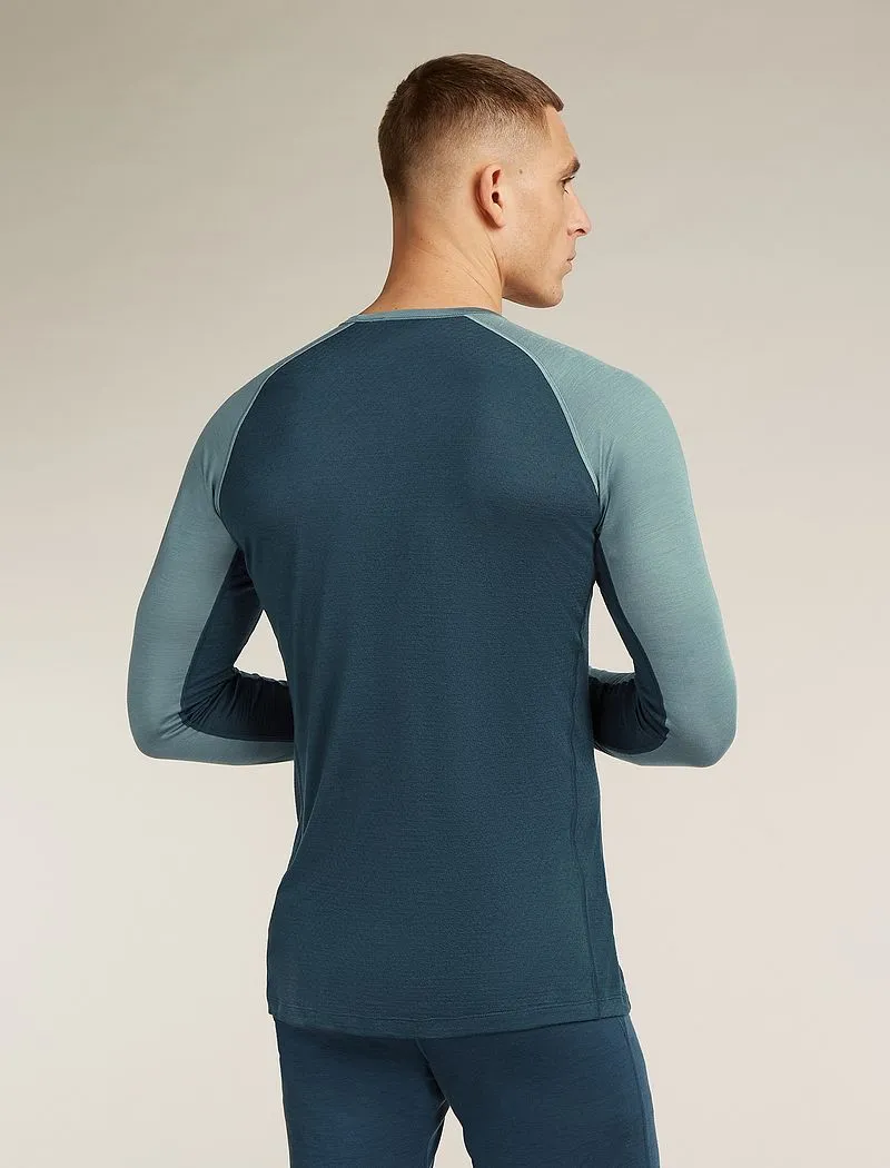 Icebreaker Merino Blend 125 ZoneKnit™ Long Sleeve Crew Thermal Top - Man - Abyss/blue Ash - Size M sold by Icebreaker product image thumbnail 2